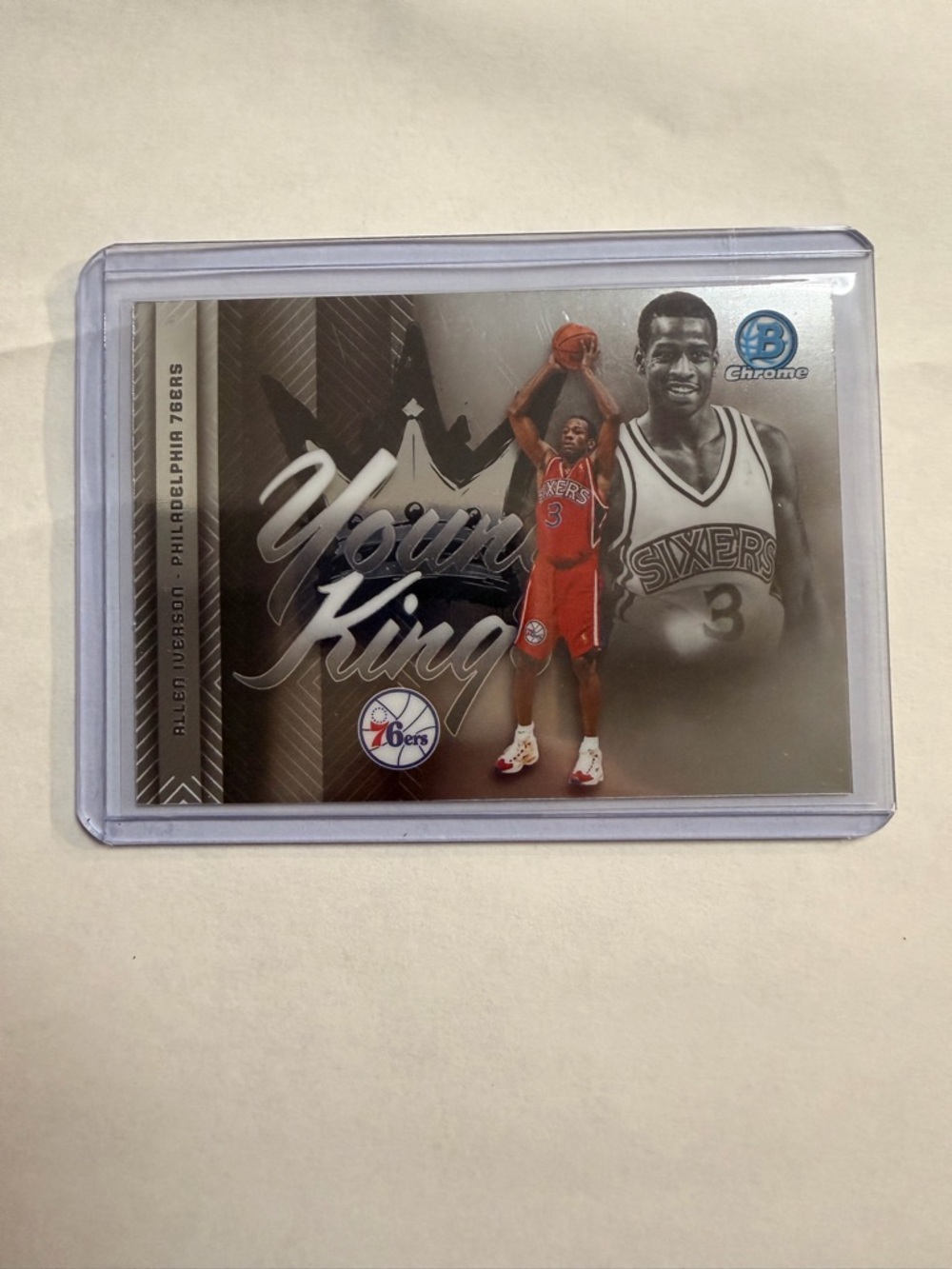 🔥Topps Young Kings Allen Iverson Card - Black, Silver, White